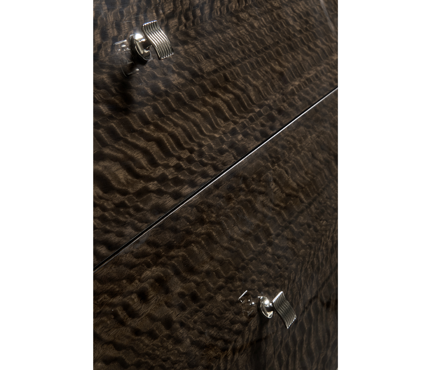 Black Eucalyptus Nightstand with Drawers