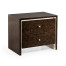 Black Eucalyptus Nightstand with Drawers