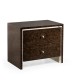 Black Eucalyptus Nightstand with Drawers