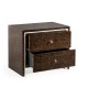 Black Eucalyptus Nightstand with Drawers