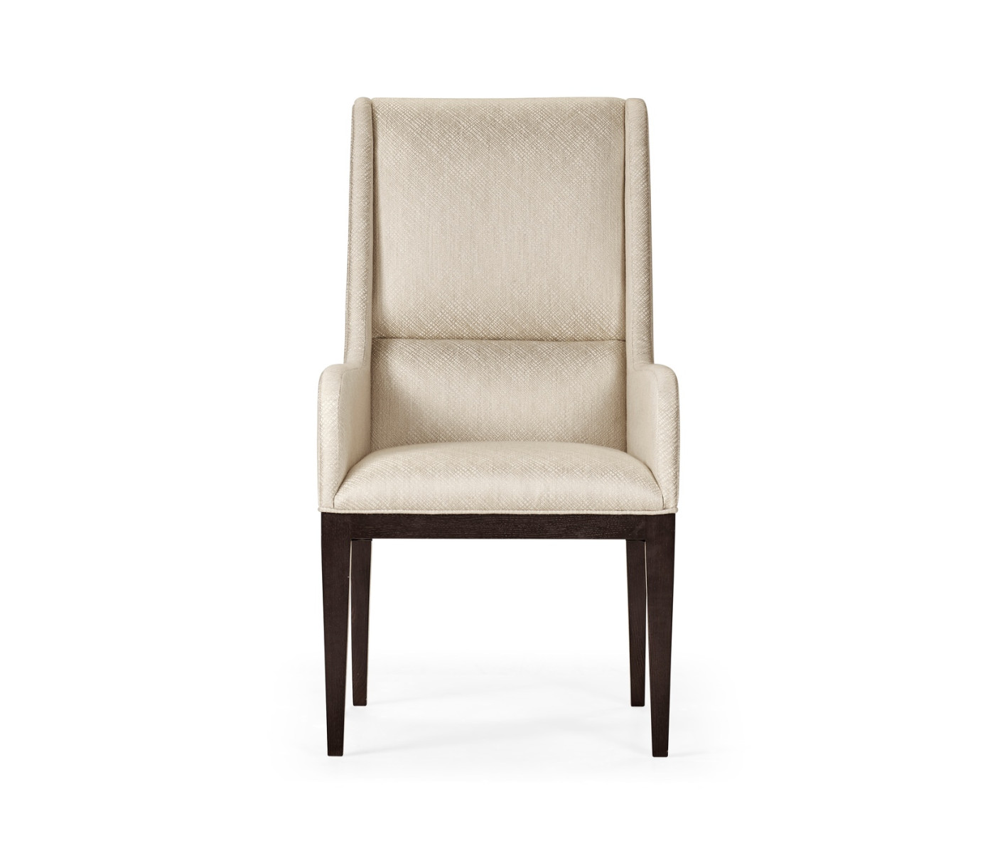 Geometric Channel Back Arm Chair