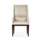 Geometric Channel Back Arm Chair