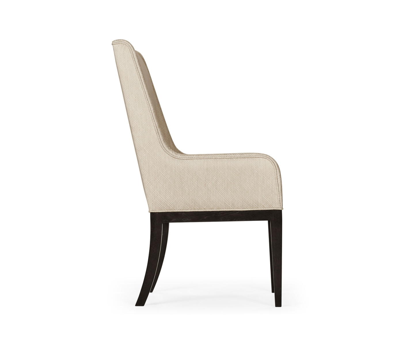 Geometric Channel Back Arm Chair