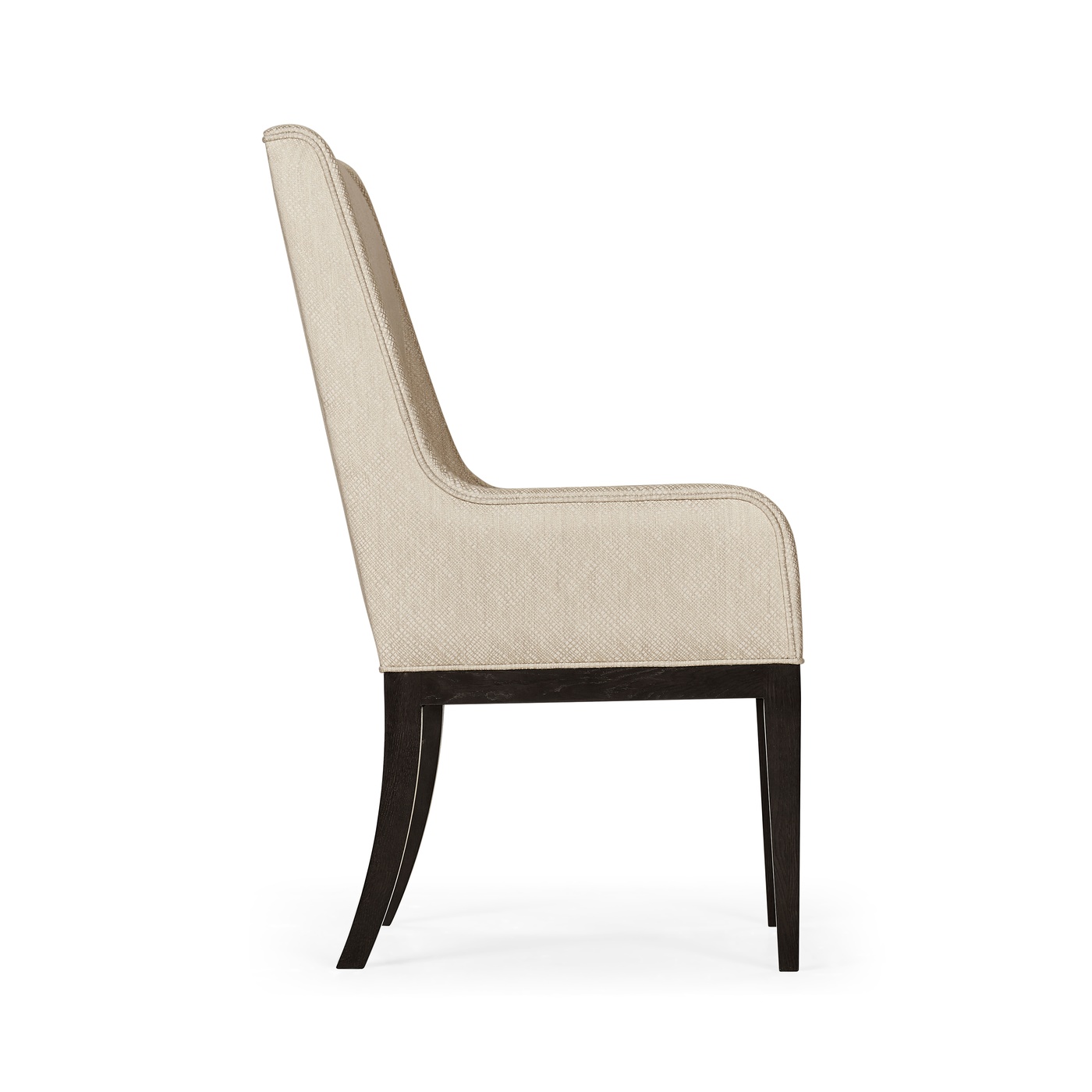 Geometric Channel Back Arm Chair