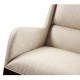 Geometric Channel Back Arm Chair