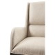 Geometric Channel Back Arm Chair