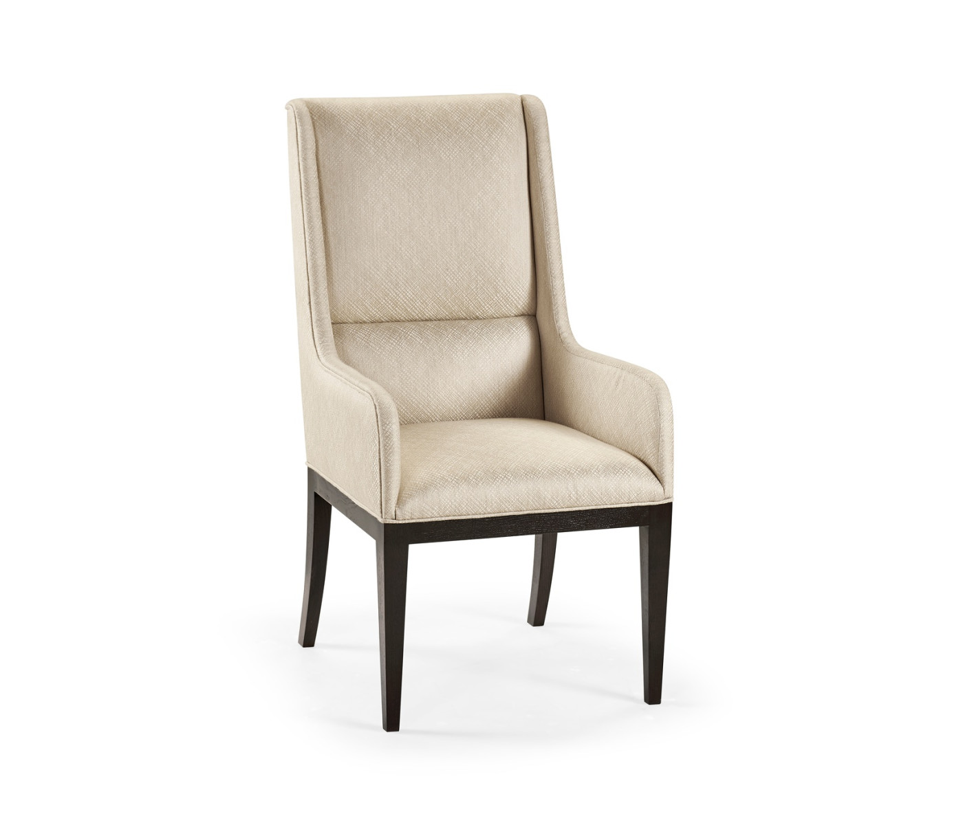 Geometric Channel Back Arm Chair