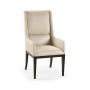Geometric Channel Back Arm Chair