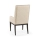 Geometric Channel Back Arm Chair