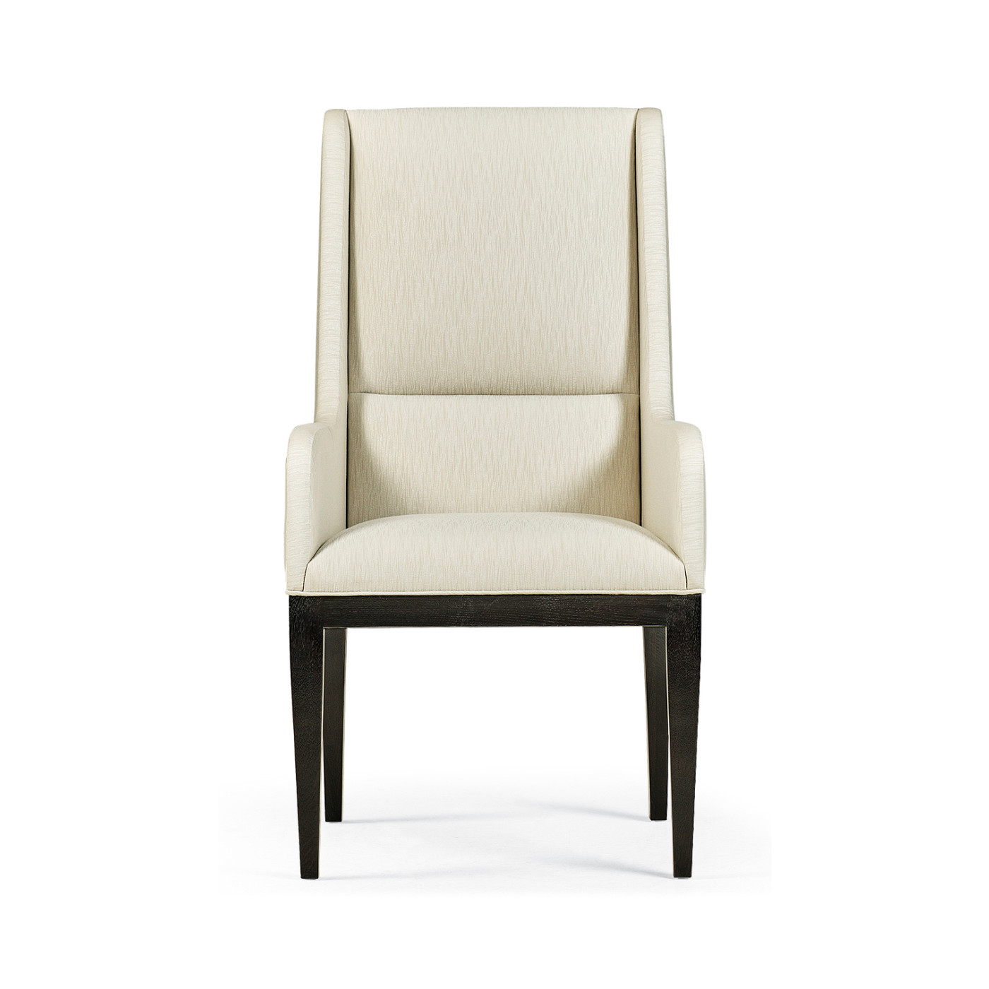 Geometric Channel Back Arm Chair