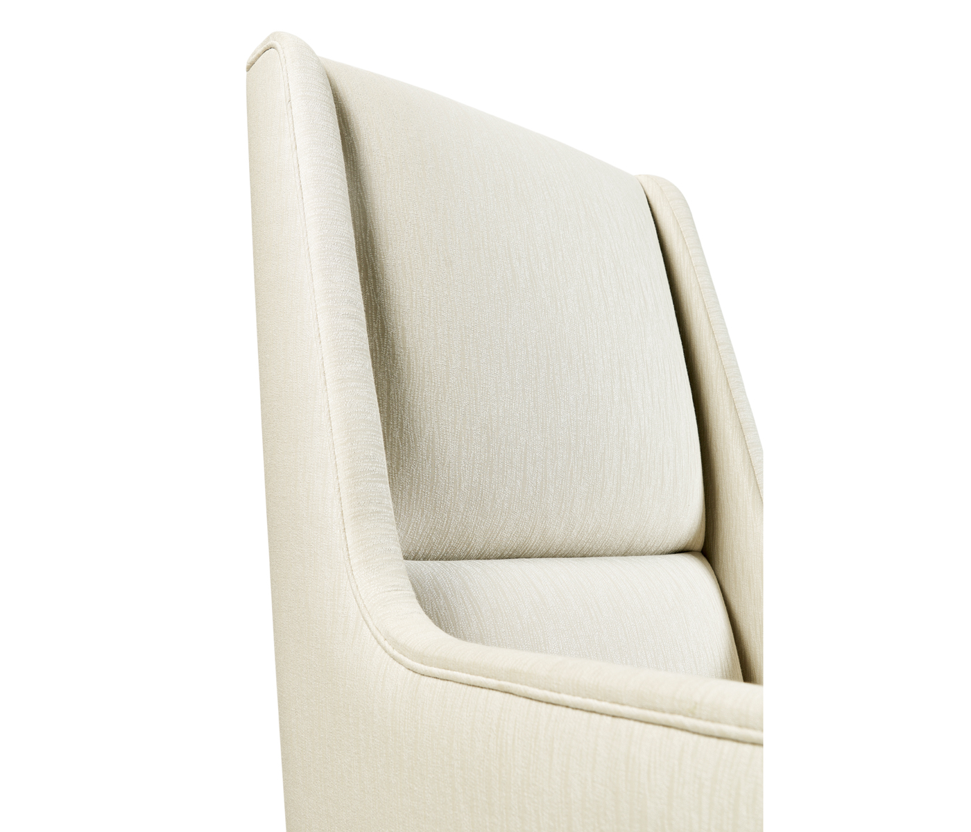 Geometric Channel Back Arm Chair
