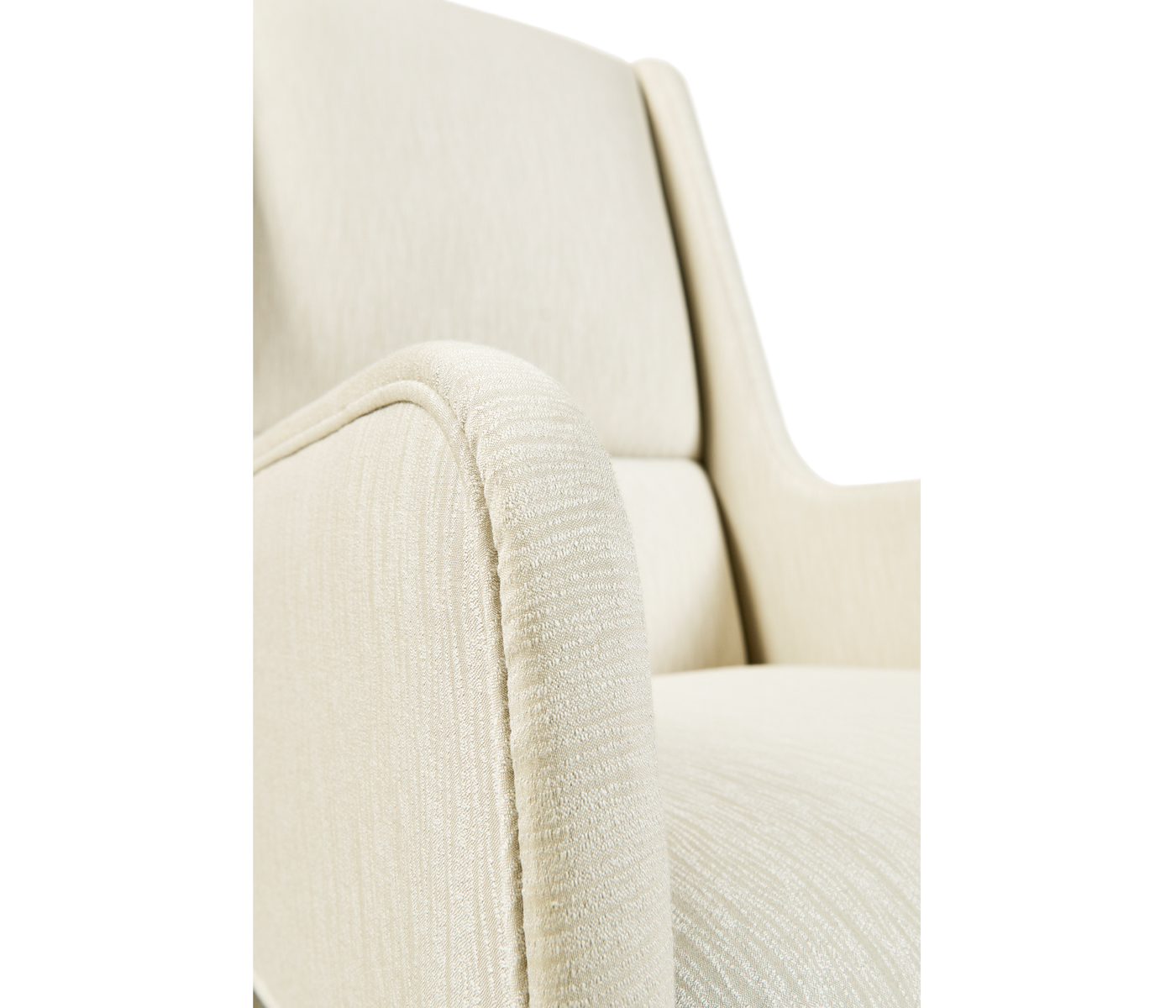 Geometric Channel Back Arm Chair