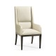 Geometric Channel Back Arm Chair