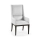 Geometric Channel Back Arm Chair