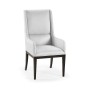 Geometric Channel Back Arm Chair