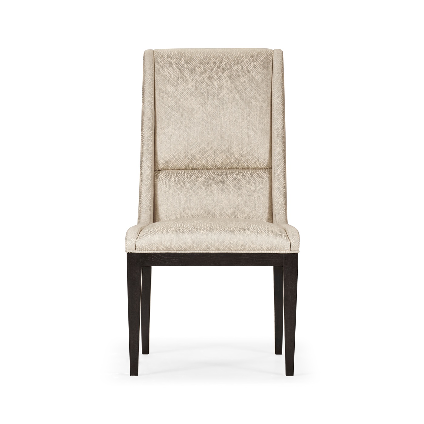 Geometric Channel Back Side Chair