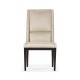 Geometric Channel Back Side Chair