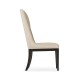 Geometric Channel Back Side Chair