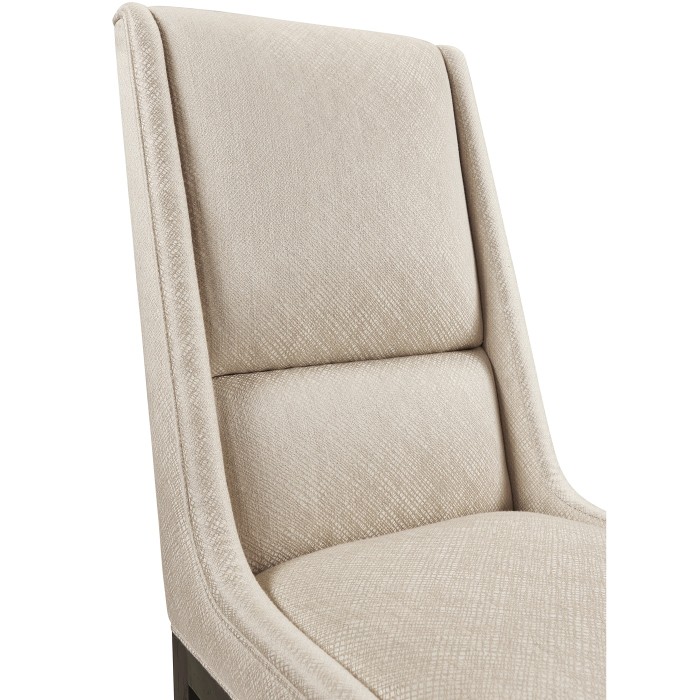 Geometric Channel Back Side Chair