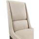 Geometric Channel Back Side Chair