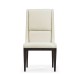 Geometric Channel Back Side Chair