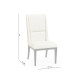 Geometric Channel Back Side Chair