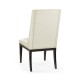 Geometric Channel Back Side Chair