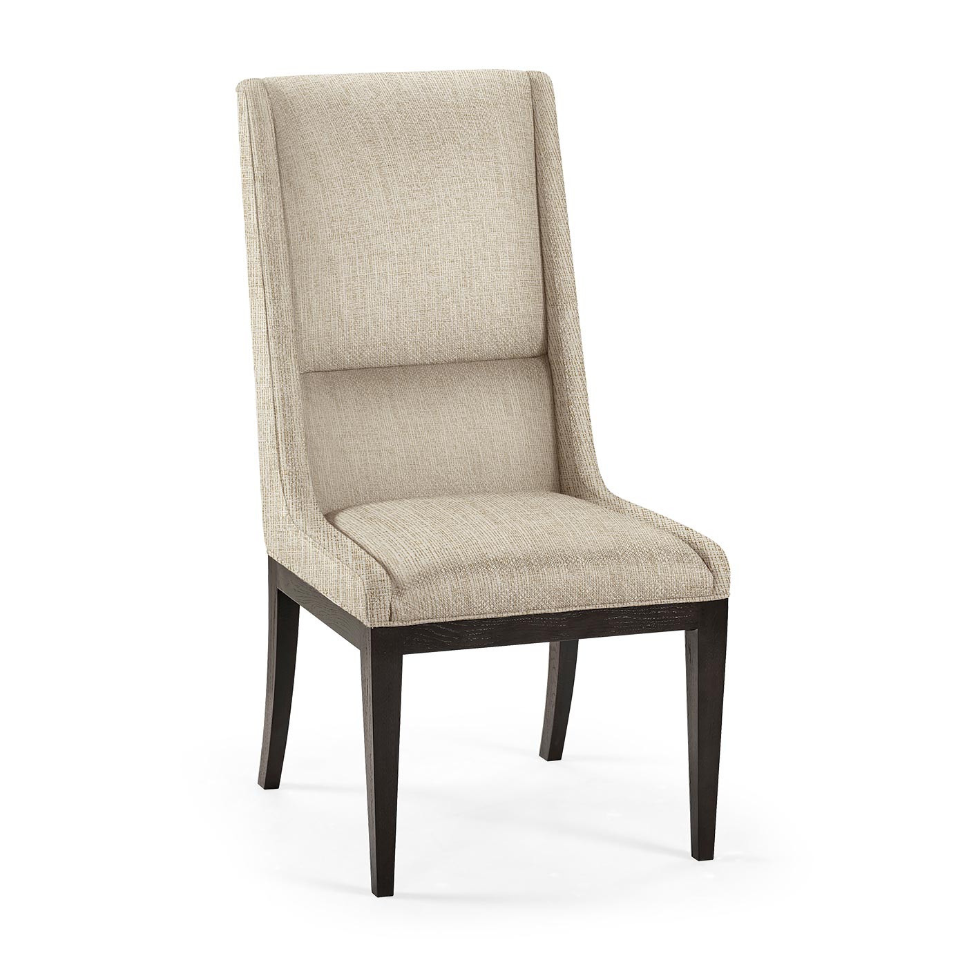 Geometric Channel Back Side Chair