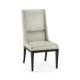 Geometric Channel Back Side Chair