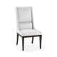 Geometric Channel Back Side Chair