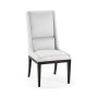 Geometric Channel Back Side Chair