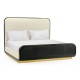 Fusion Curved Ebonised Oak Cali King Bed