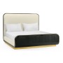 Fusion Curved Ebonised Oak Cali King Bed