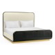 Fusion Curved Ebonised Oak UK King Bed