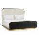 Fusion Curved Ebonised Oak UK King Bed