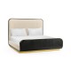 Fusion Curved Ebonised Oak UK Queen Bed
