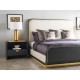 Fusion Curved Ebonised Oak US King Bed