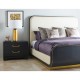 Fusion Curved Ebonised Oak US King Bed