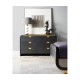 Fusion Curved Ebonised Oak US King Bed