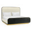 Fusion Curved Ebonised Oak US Queen Bed
