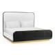 Fusion Curved Ebonised Oak US Queen Bed