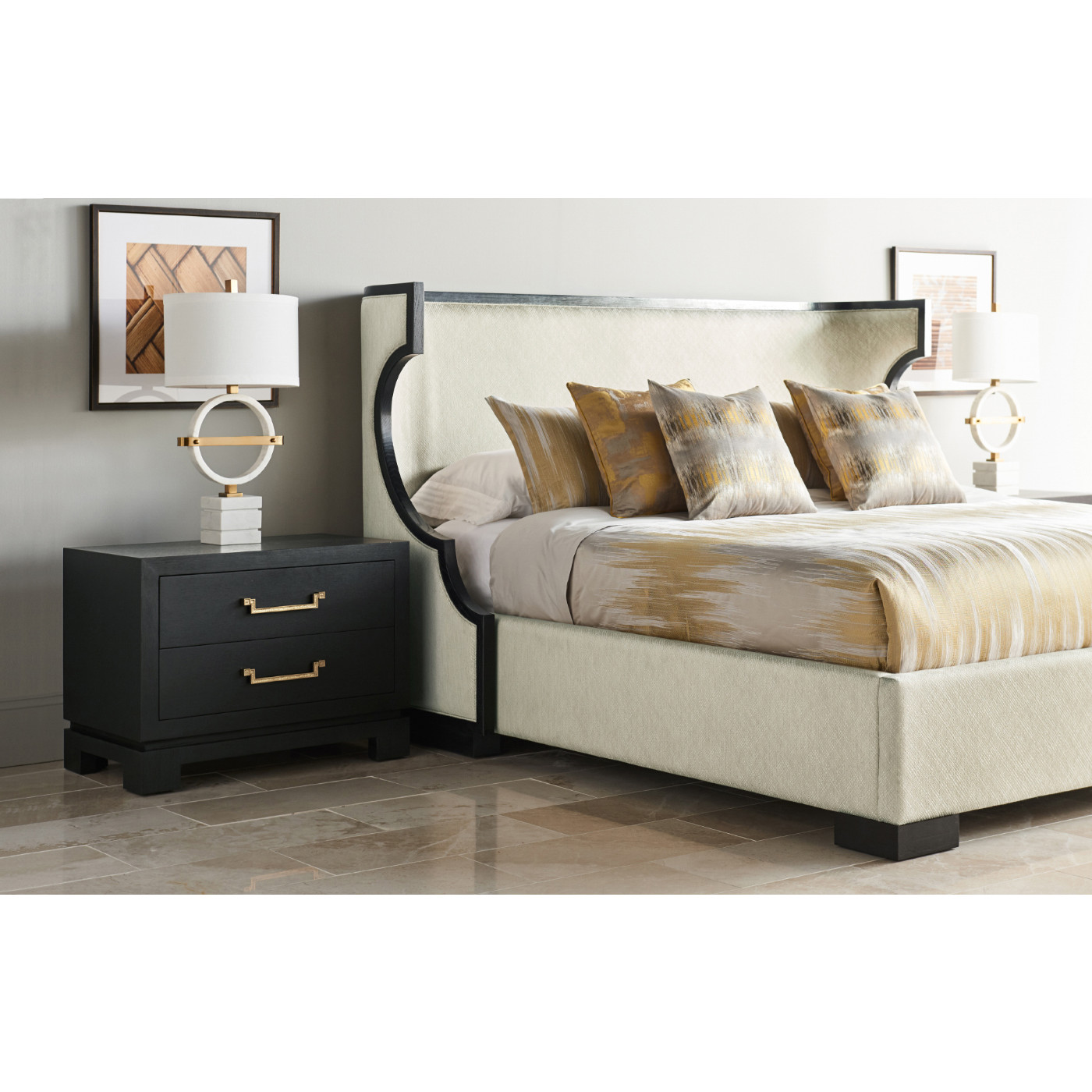 Fusion Rounded Oak Cali King Bed