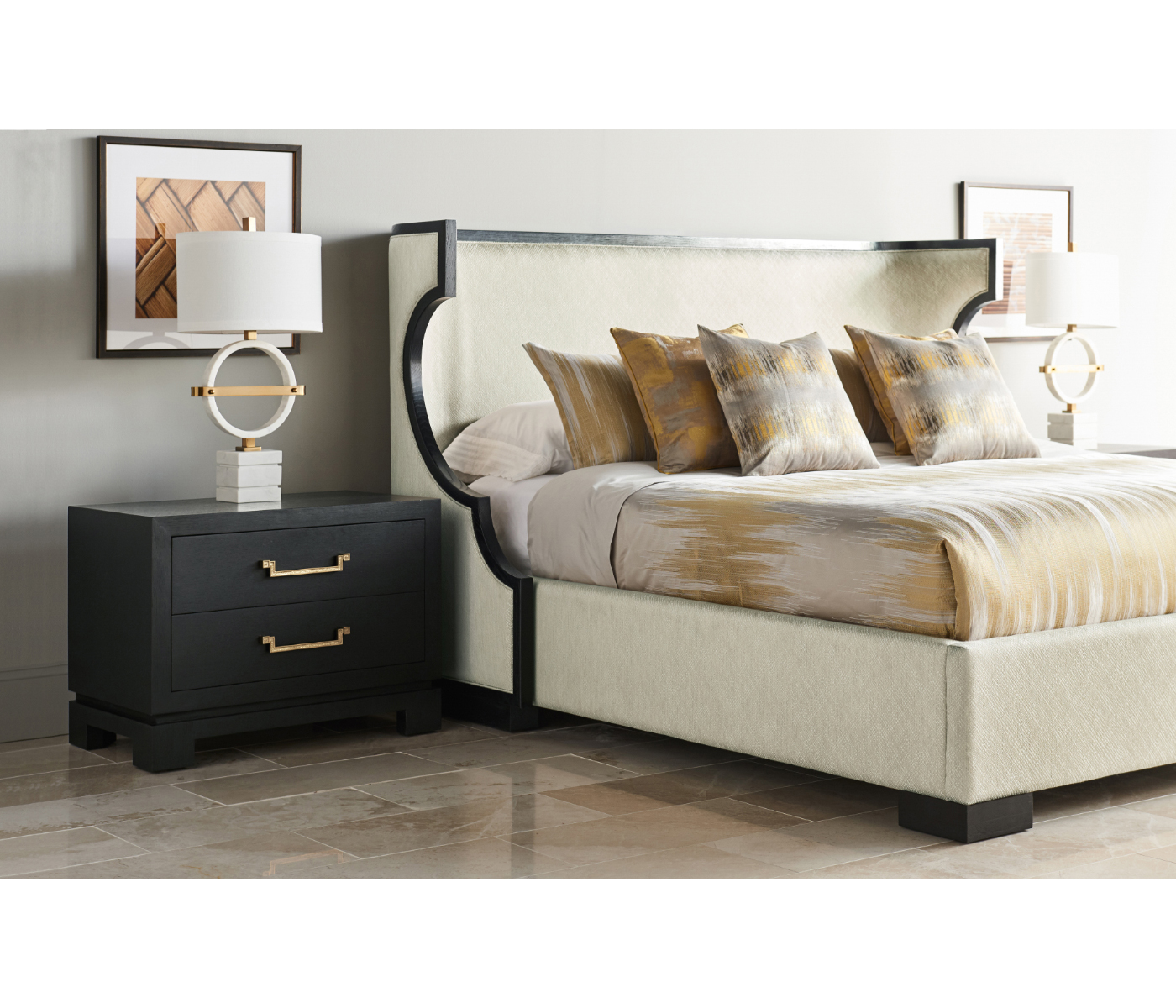 Fusion Rounded Oak US King Bed