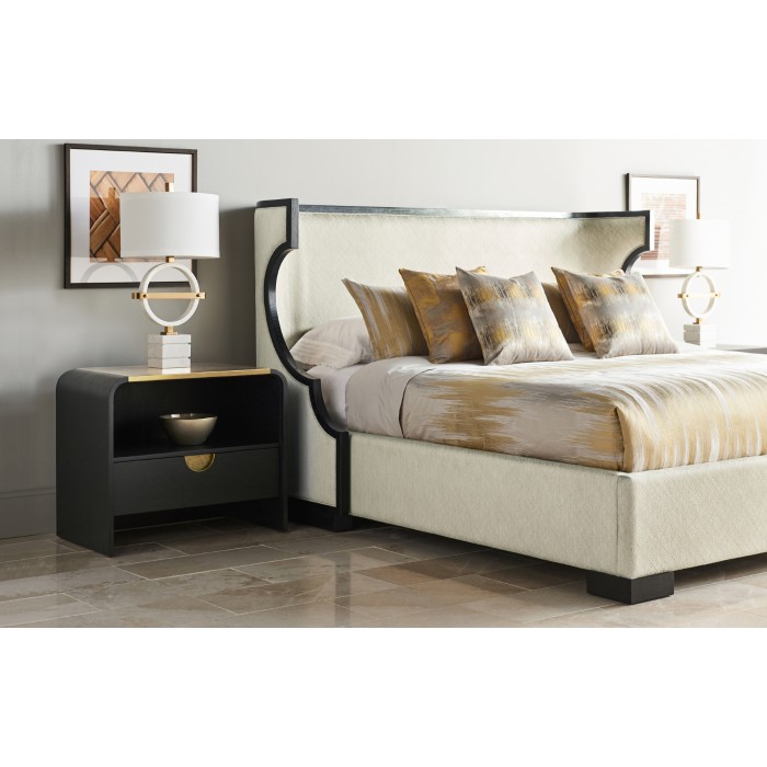 Fusion Rounded Oak US Queen Bed