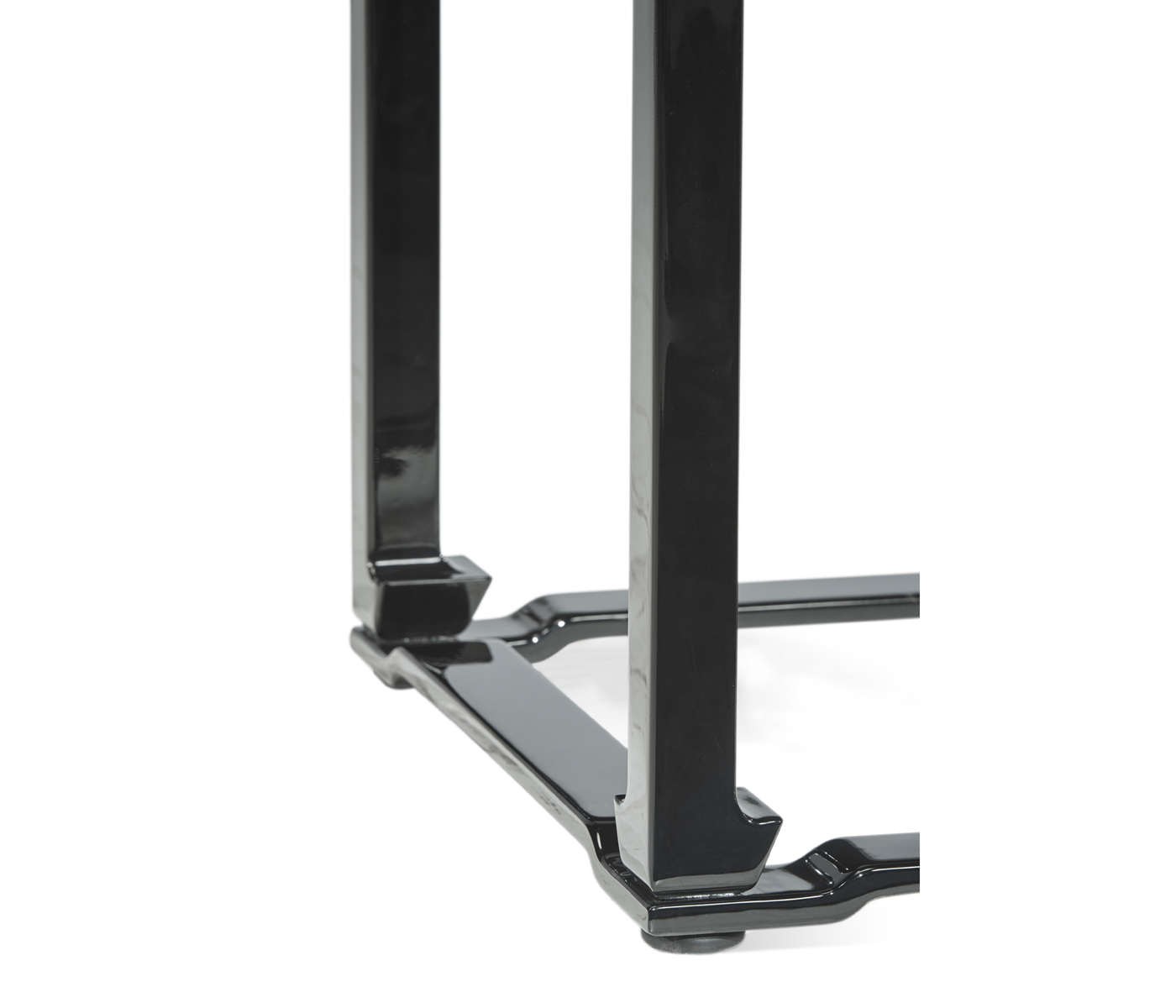 Fusion Smoky Black End Table with Marble Top