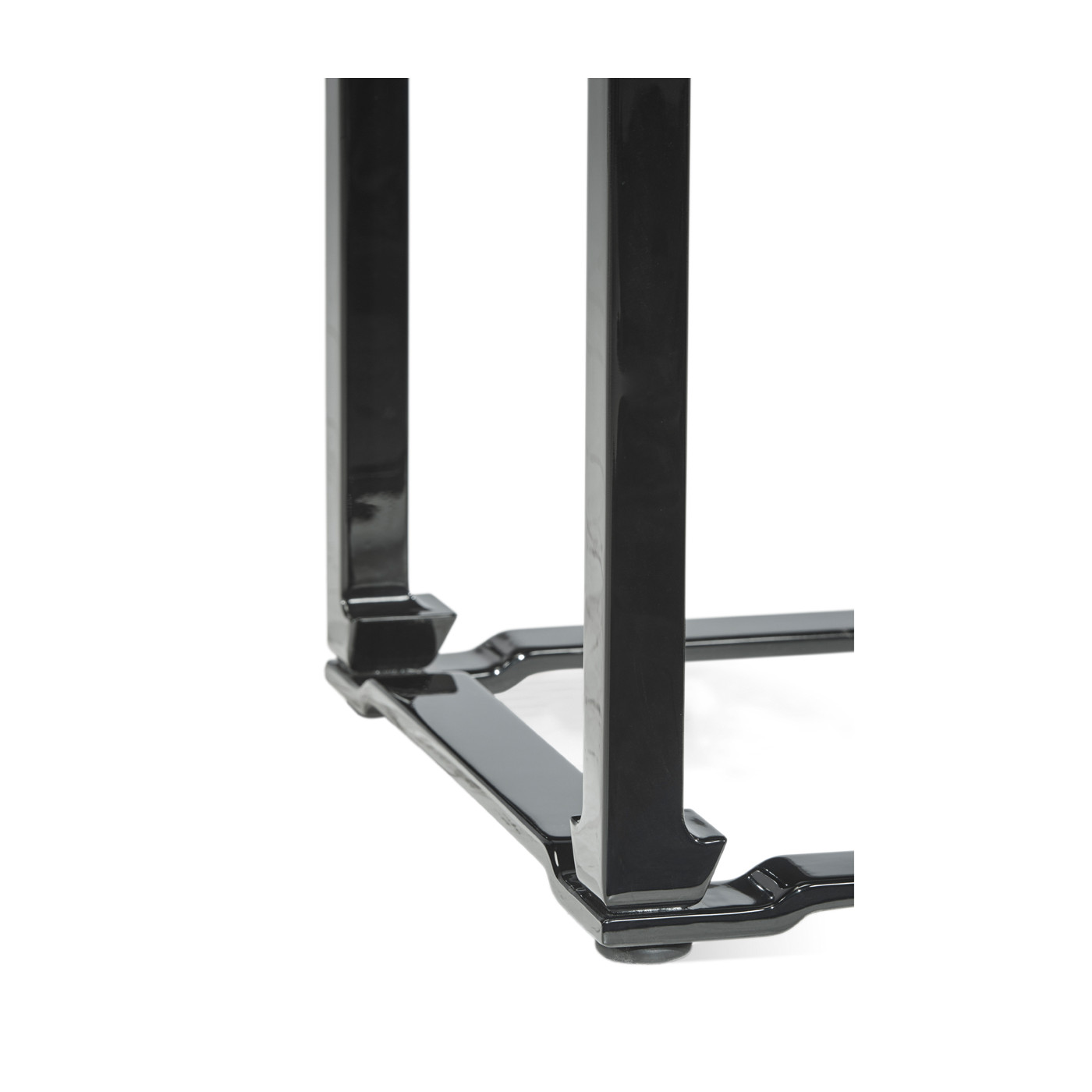 Fusion Smoky Black End Table with Marble Top