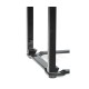 Fusion Smoky Black End Table with Marble Top