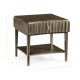 Gatsby Reeded End Table with Shelf