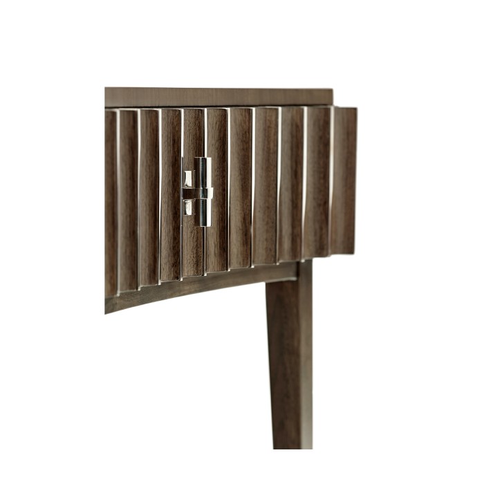 Gatsby Reeded End Table with Shelf