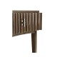 Gatsby Reeded End Table with Shelf